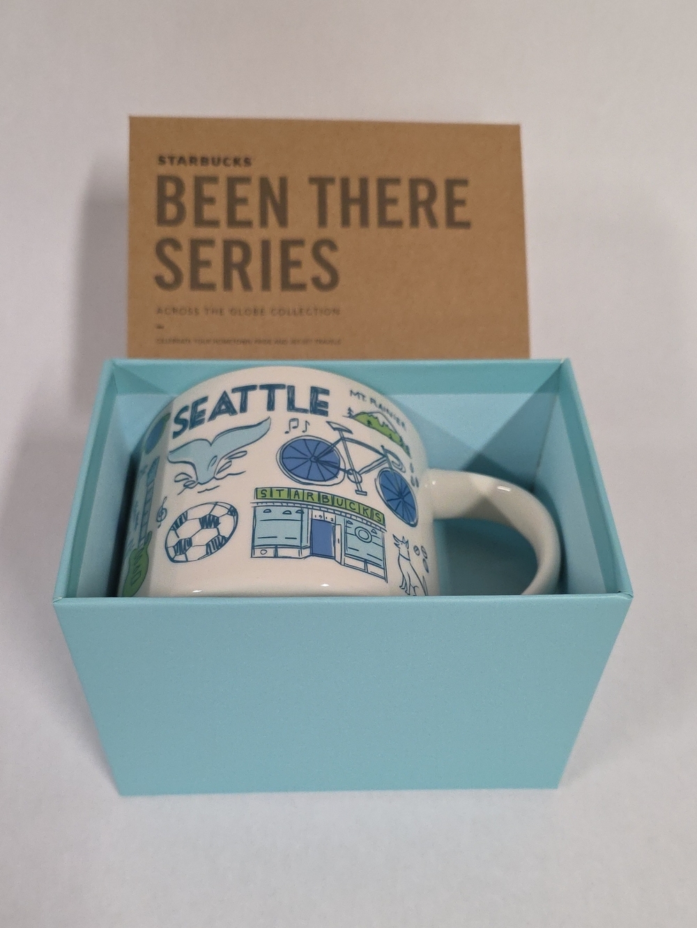 NIB NWT Starbucks Seattle Been There Series Mug, Across The Globe Collection